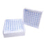 New – Open box Lot of 2 Nalgene 5029-0909 Polycarbonate Cryo Boxes, Hold 81 Vials (5ml), 95mm H