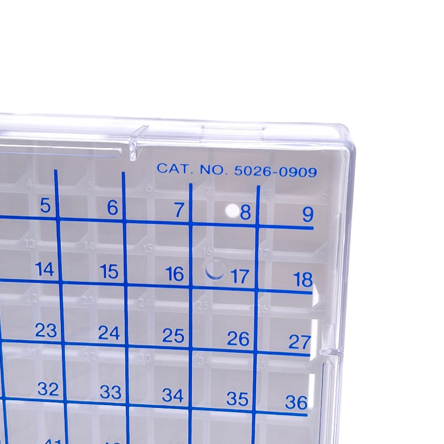 New – Open box Lot of 2 Nalgene 5029-0909 Polycarbonate Cryo Boxes, Hold 81 Vials (5ml), 95mm H