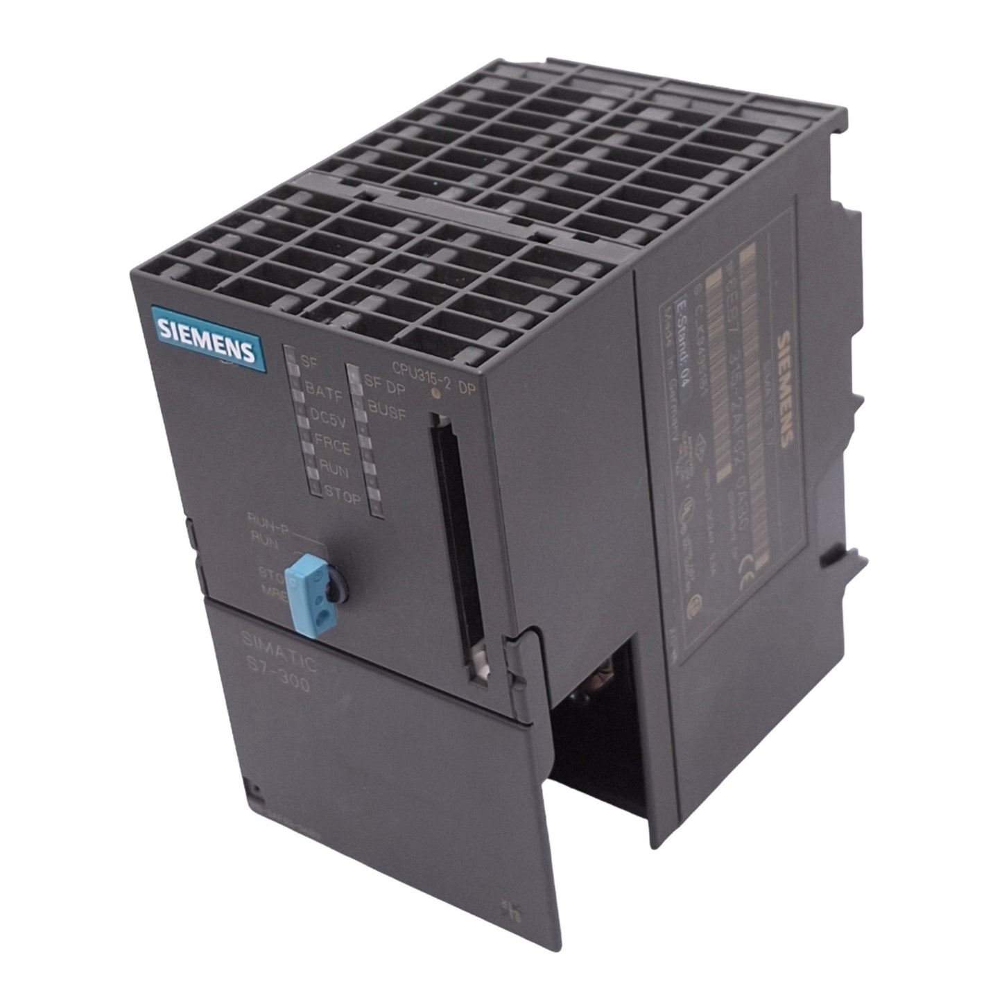 Used Siemens 6ES7315-2AF02-0AB0 Simatic S7-300 CPU 315-2 DP Module, 64KB, 24VDC