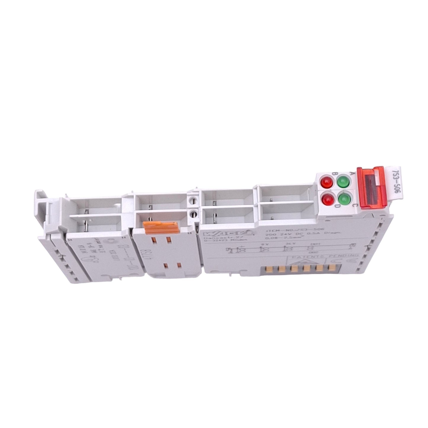 New Wago 753-506 Digital Output Module for WAGO-I/O, 2-Channel, 24VDC 0.5A, DIN Rail