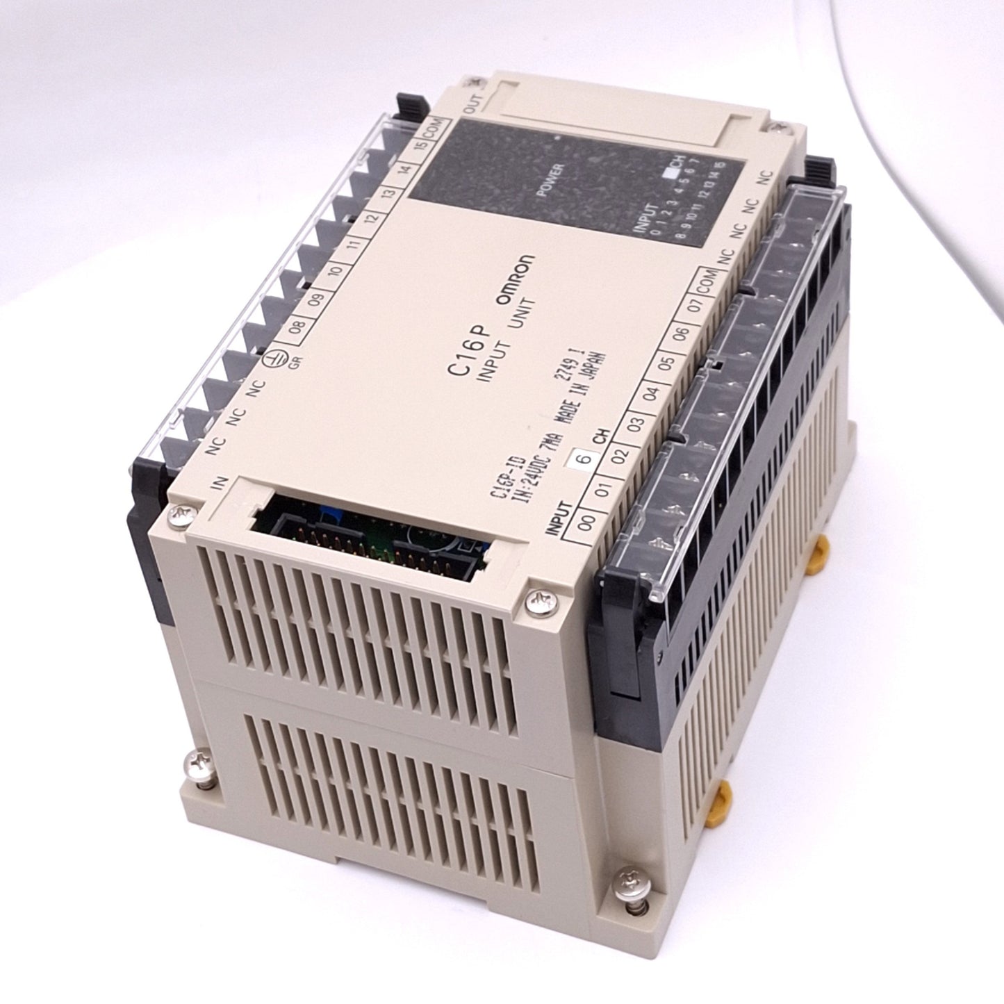 New Omron C16P-ID Input Unit for C-Series PLC, 16-Point, 24VDC 7mA In, DIN Rail