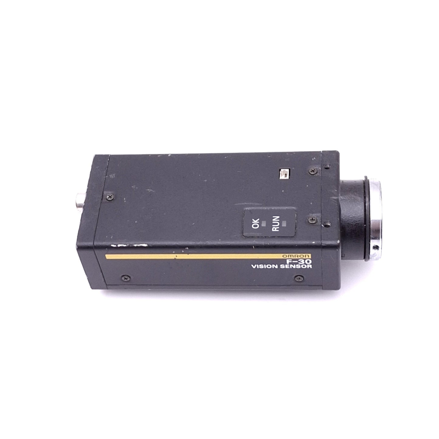 Used Omron F-30 Vision Sensor CCD Camera, 510x492, 100-130mm Range, 12VDC, C-Mount