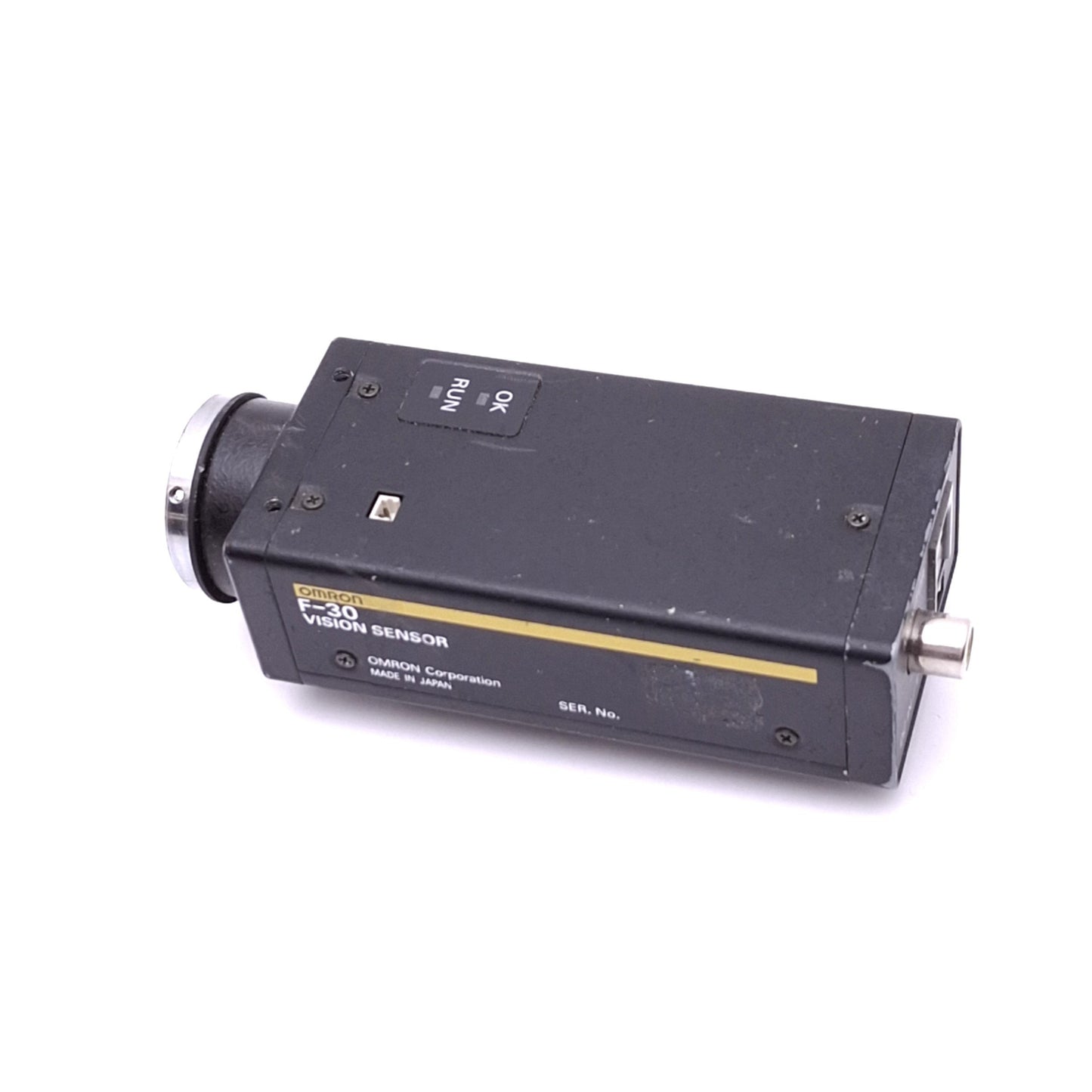 Used Omron F-30 Vision Sensor CCD Camera, 510x492, 100-130mm Range, 12VDC, C-Mount