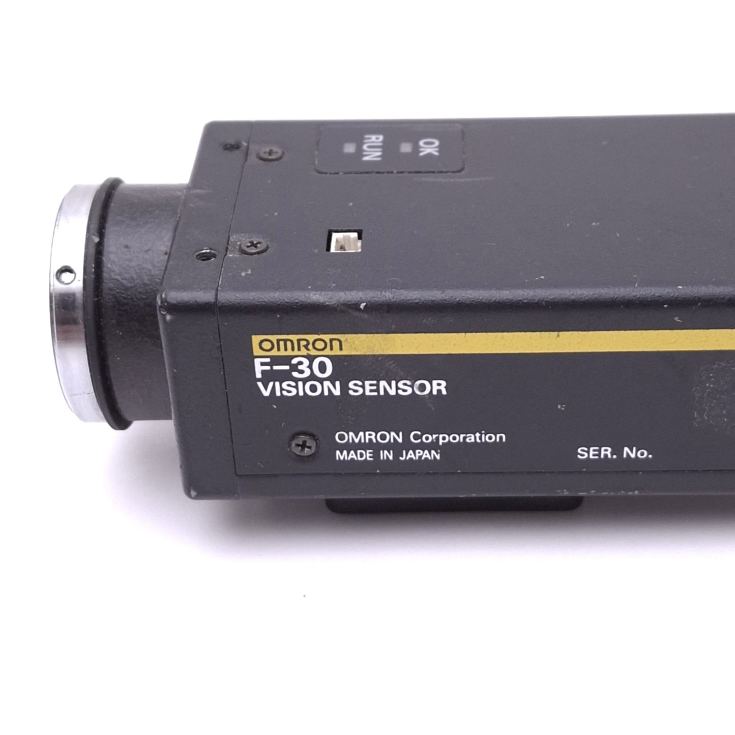 Used Omron F-30 Vision Sensor CCD Camera, 510x492, 100-130mm Range, 12VDC, C-Mount