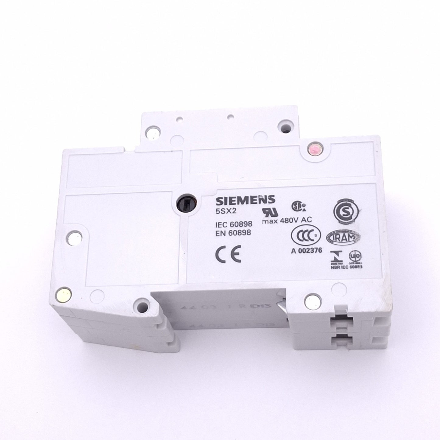 New – Open box Siemens 5SX22D13 Circuit Breaker, 2-Pole 13A, 400VAC Max, DIN Rail
