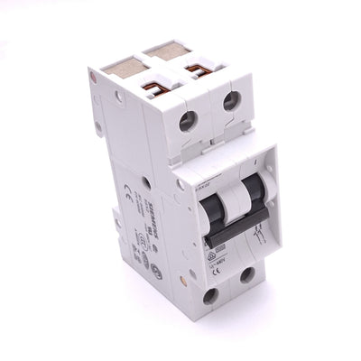 New – Open box Siemens 5SX22D13 Circuit Breaker, 2-Pole 13A, 400VAC Max, DIN Rail