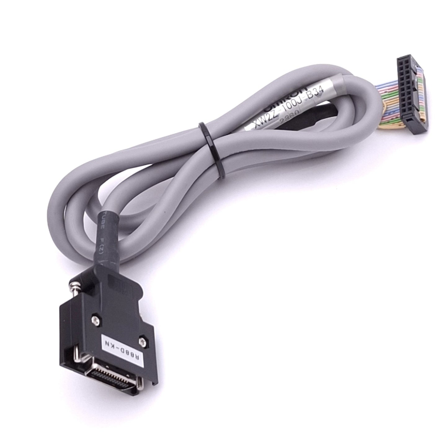 Used Omron XW2Z-100J-B34 Servo Communication Cable for R88D/CS1 Series, 1m, 20-Wire