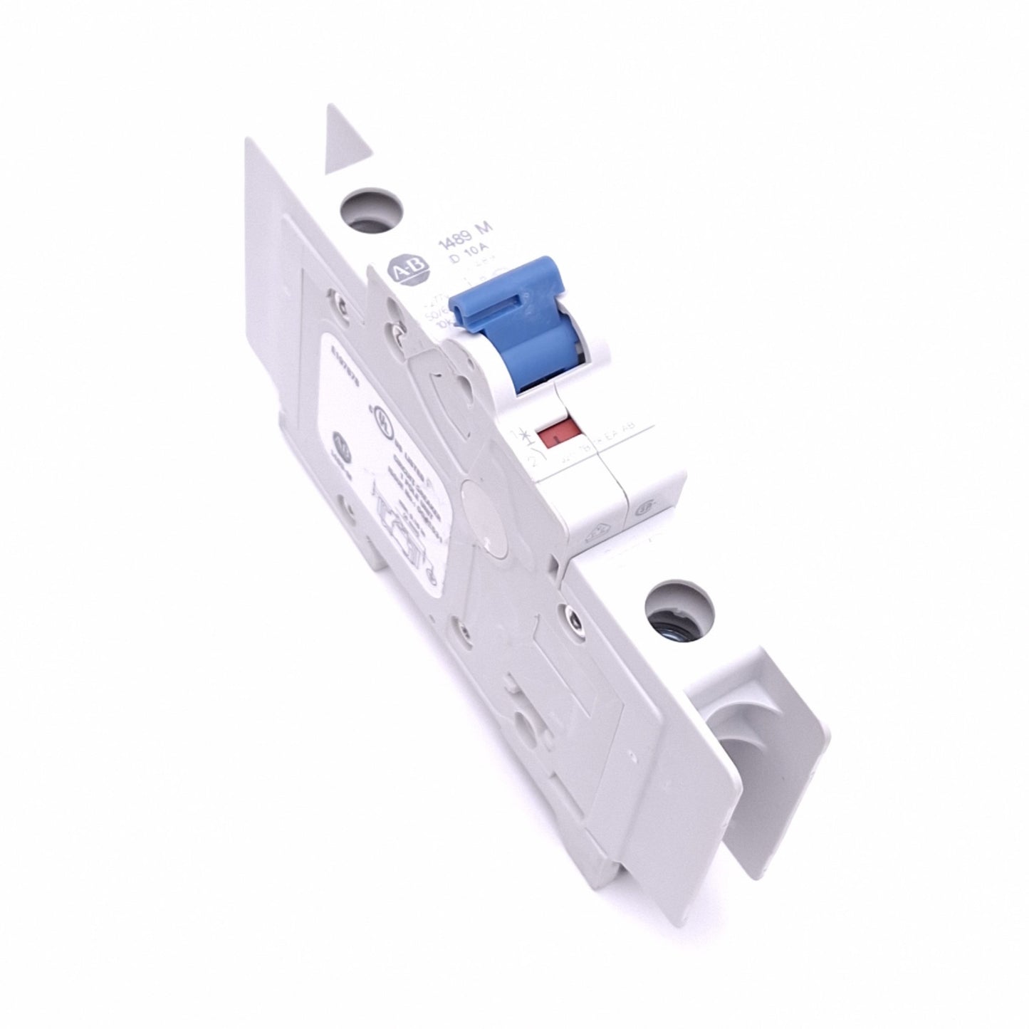 Used Allen Bradley 1489-M1D100 Circuit Breaker, 1-Pole 10A, 277VAC Max, DIN Rail