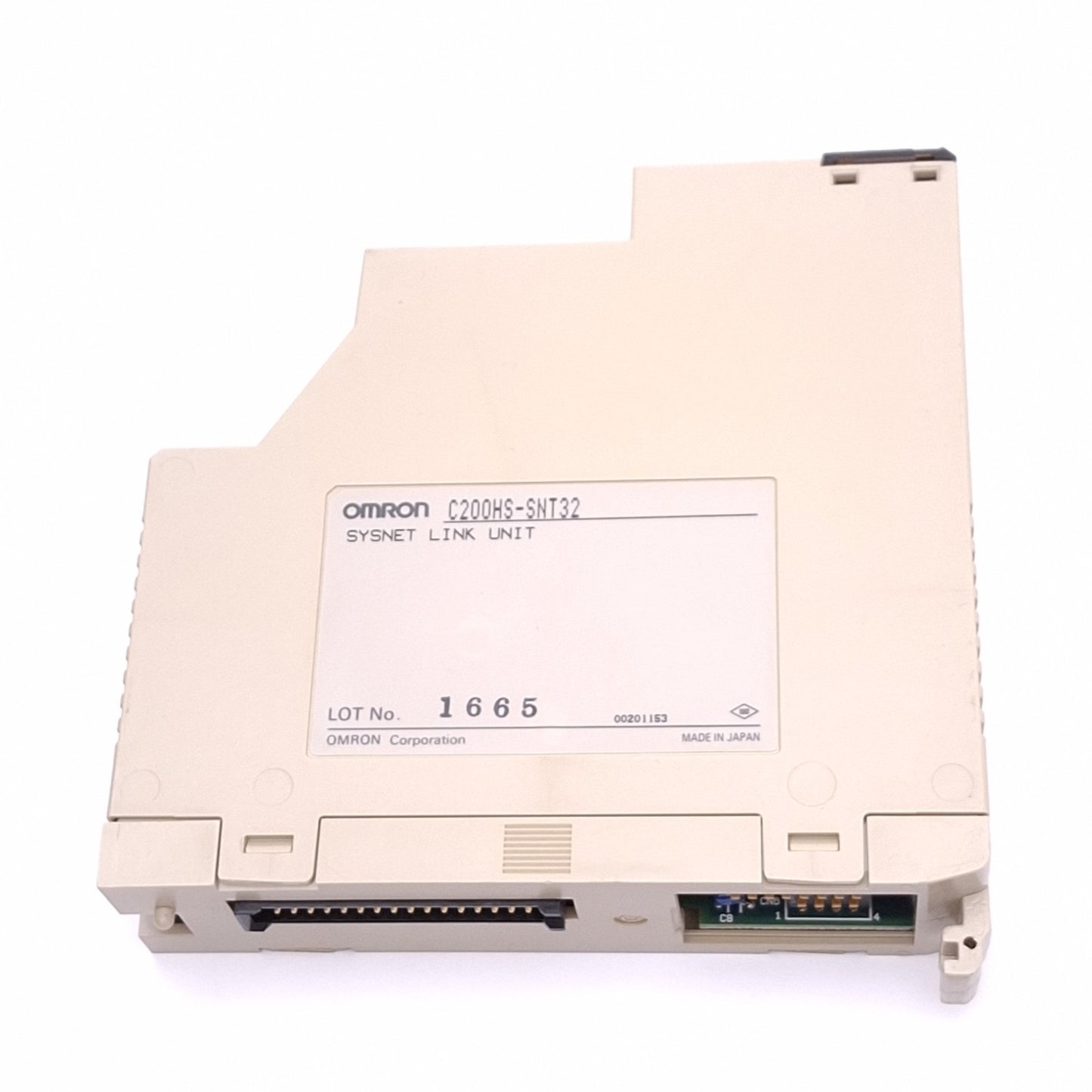 Used Omron C200HS-SNT32 SYSMAC NET Link Unit for C200H/C200HS PLC, 2Mbps, 5VDC