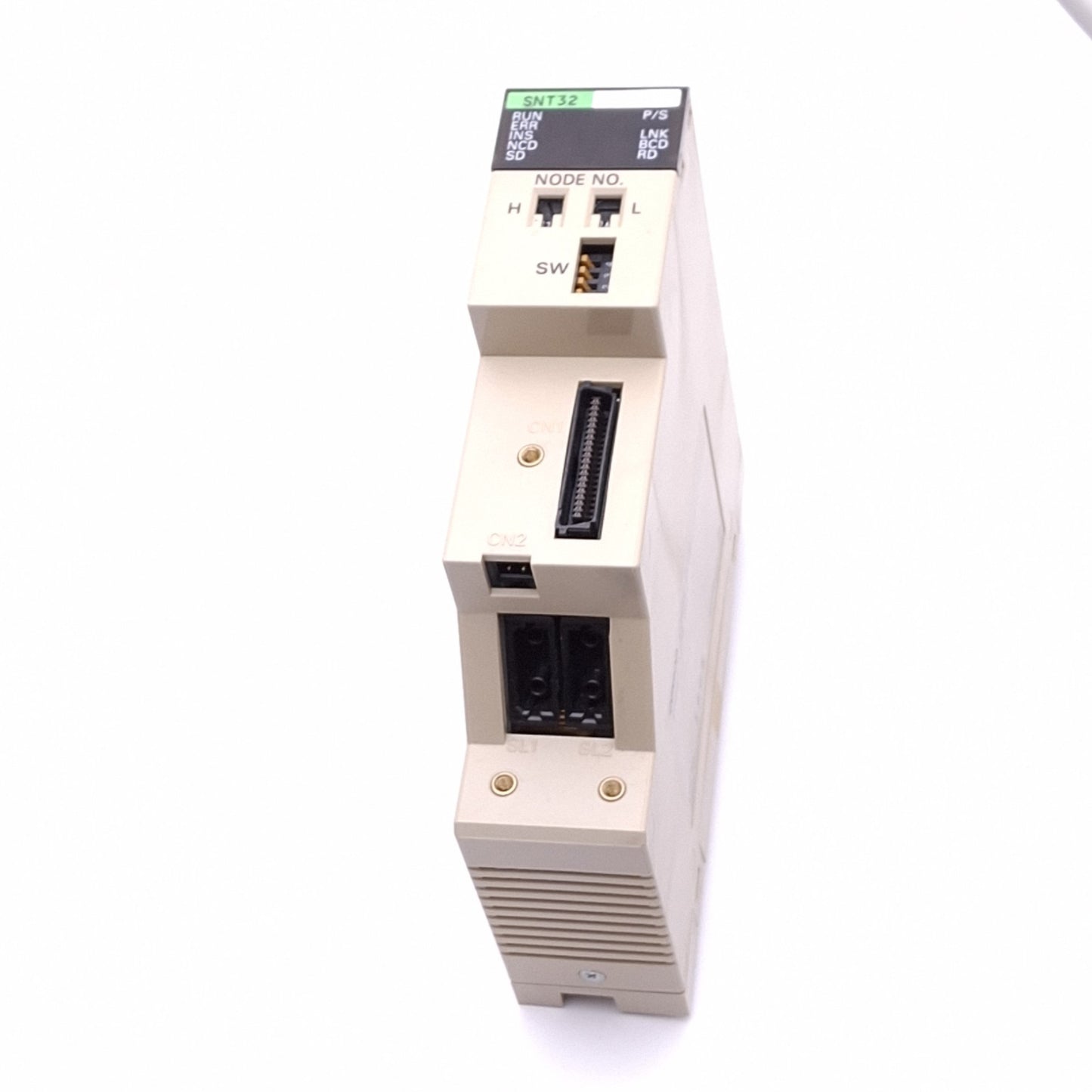 Used Omron C200HS-SNT32 SYSMAC NET Link Unit for C200H/C200HS PLC, 2Mbps, 5VDC