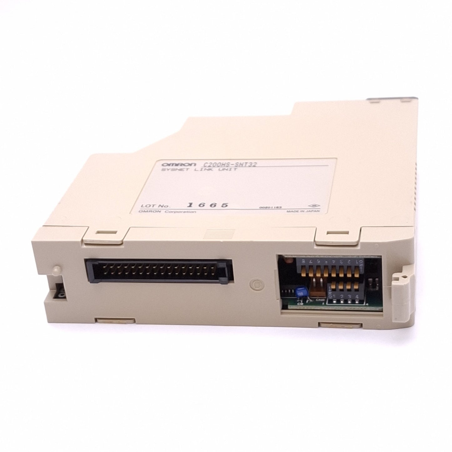 Used Omron C200HS-SNT32 SYSMAC NET Link Unit for C200H/C200HS PLC, 2Mbps, 5VDC