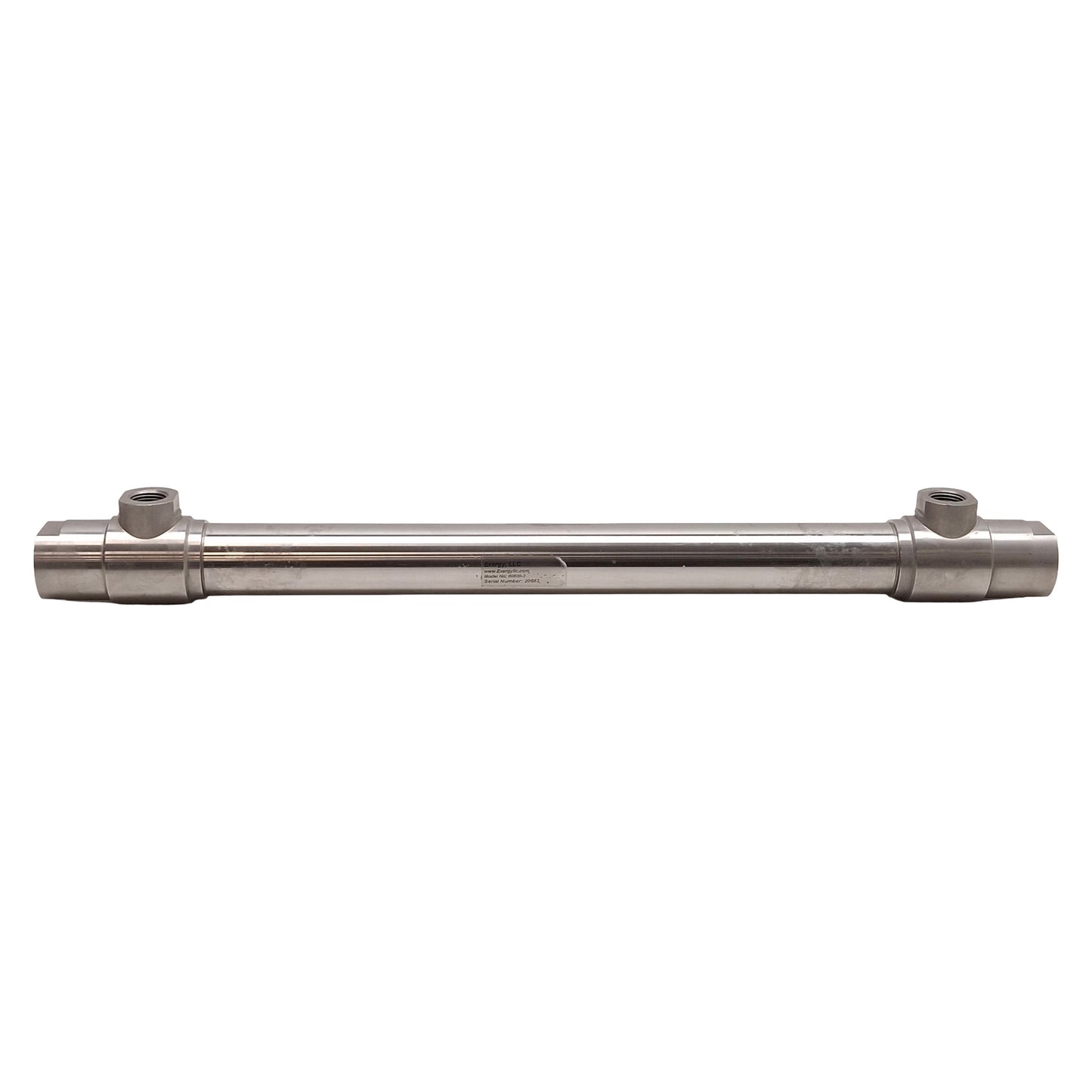 Used Exergy 00800-3 Shell & Tube Heat Exchanger, 42mm OD, 22.5in, 3/4in & 1/2in NPT