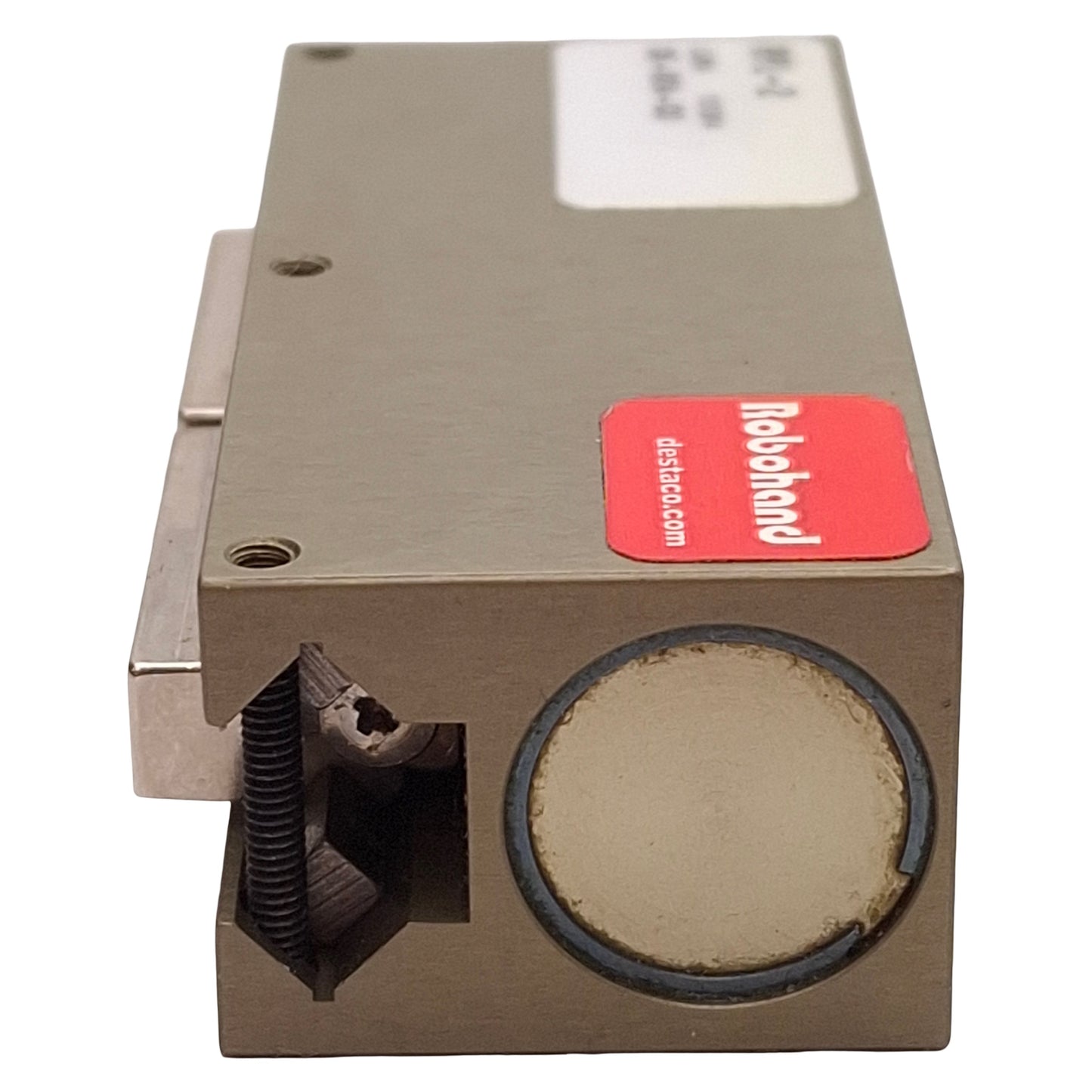 Used Destaco RPL-2 Robohand Parallel Gripper, 0.50in Stroke, 5-100psi, #10-32 Ports