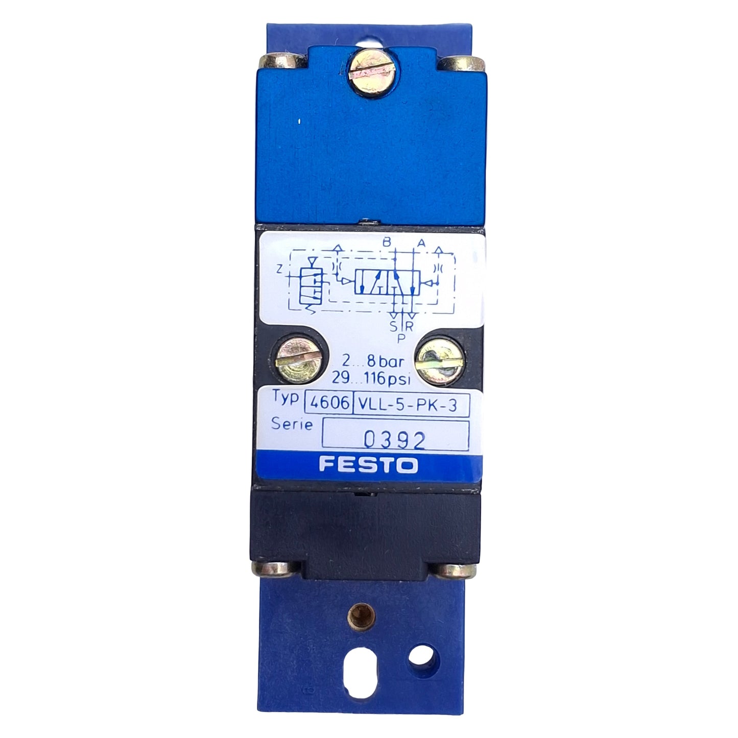 Used Festo VLL-5-PK-3 Binary Reduction Valve 5-Port 2-Way, Monostable, 3-8bar
