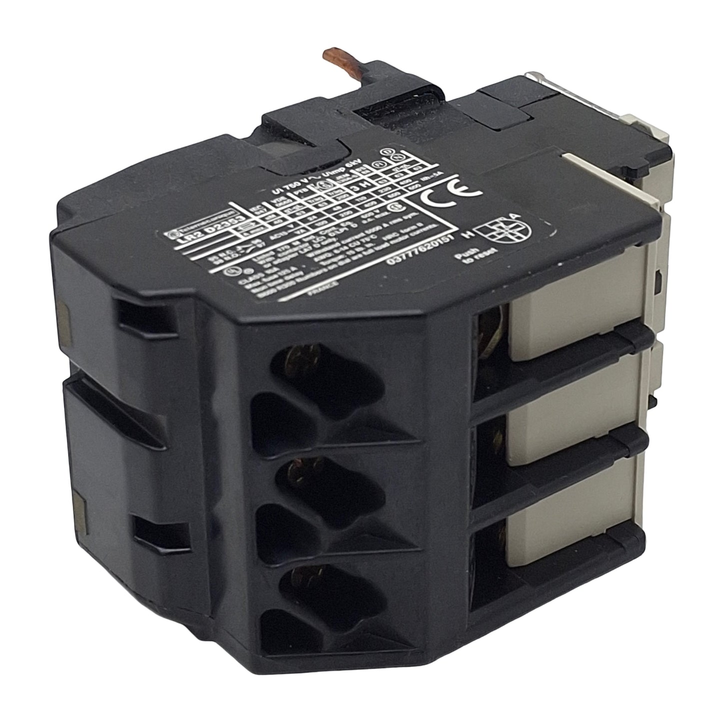 Used Telemecanique LR2D2353 Thermal Overload Relay, 3-Pole 1NO+1NC, 23-32A, 600VAC