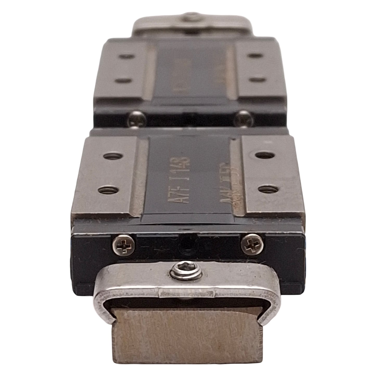 Used THK RSR9WZM Linear Guide Assembly, 110mm Rail, (2x) 30x39mm Carriages, M3 Holes