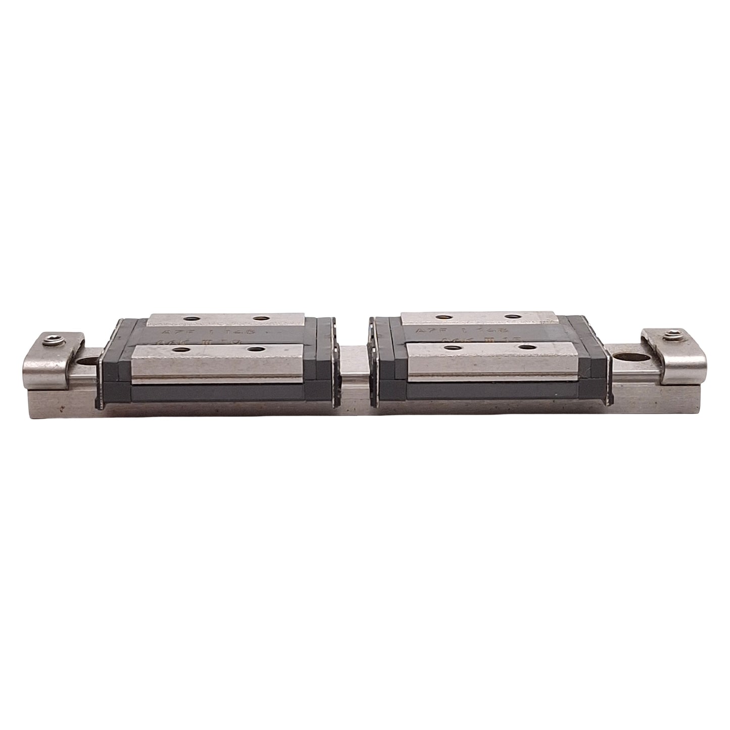 Used THK RSR9WZM Linear Guide Assembly, 110mm Rail, (2x) 30x39mm Carriages, M3 Holes