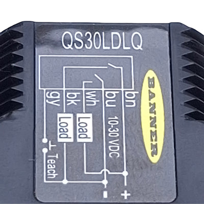Used Banner QS30LDLQ Photoelectric Sensor 800mm Range, 10-30VDC, 5-pin M12 Male
