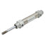 Used SMC NCDGDA32-0200 Pneumatic Cylinder, ø1-1/4in Bore, 2in Stroke, 145psi, Rc1/4