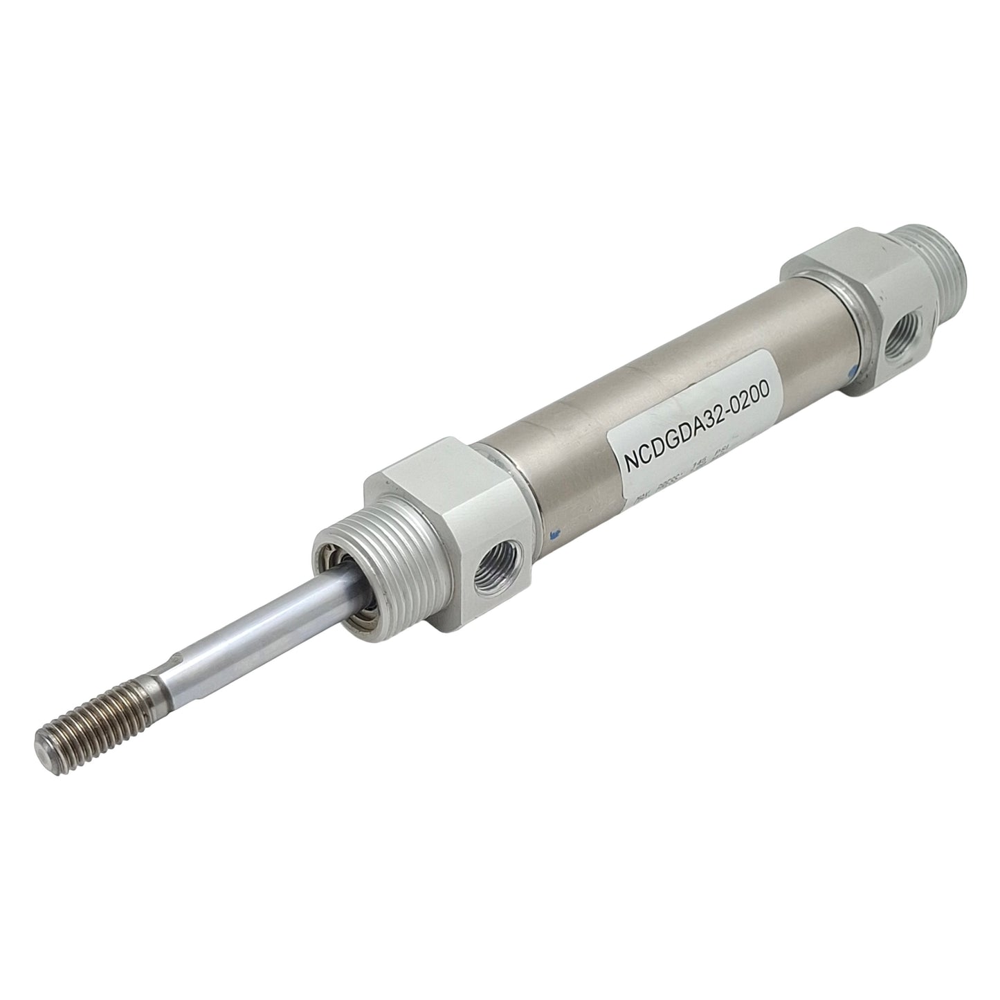 Used SMC NCDGDA32-0200 Pneumatic Cylinder, ø1-1/4in Bore, 2in Stroke, 145psi, Rc1/4