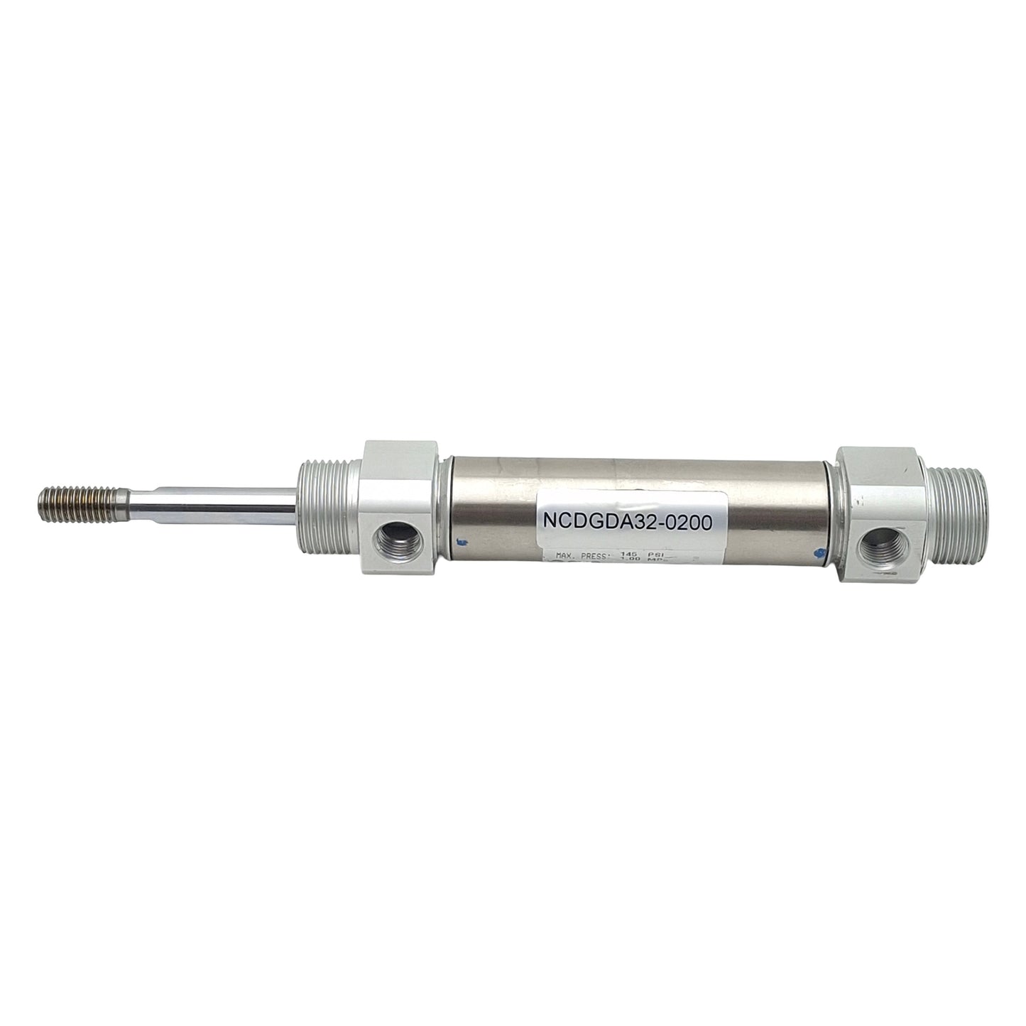 Used SMC NCDGDA32-0200 Pneumatic Cylinder, ø1-1/4in Bore, 2in Stroke, 145psi, Rc1/4