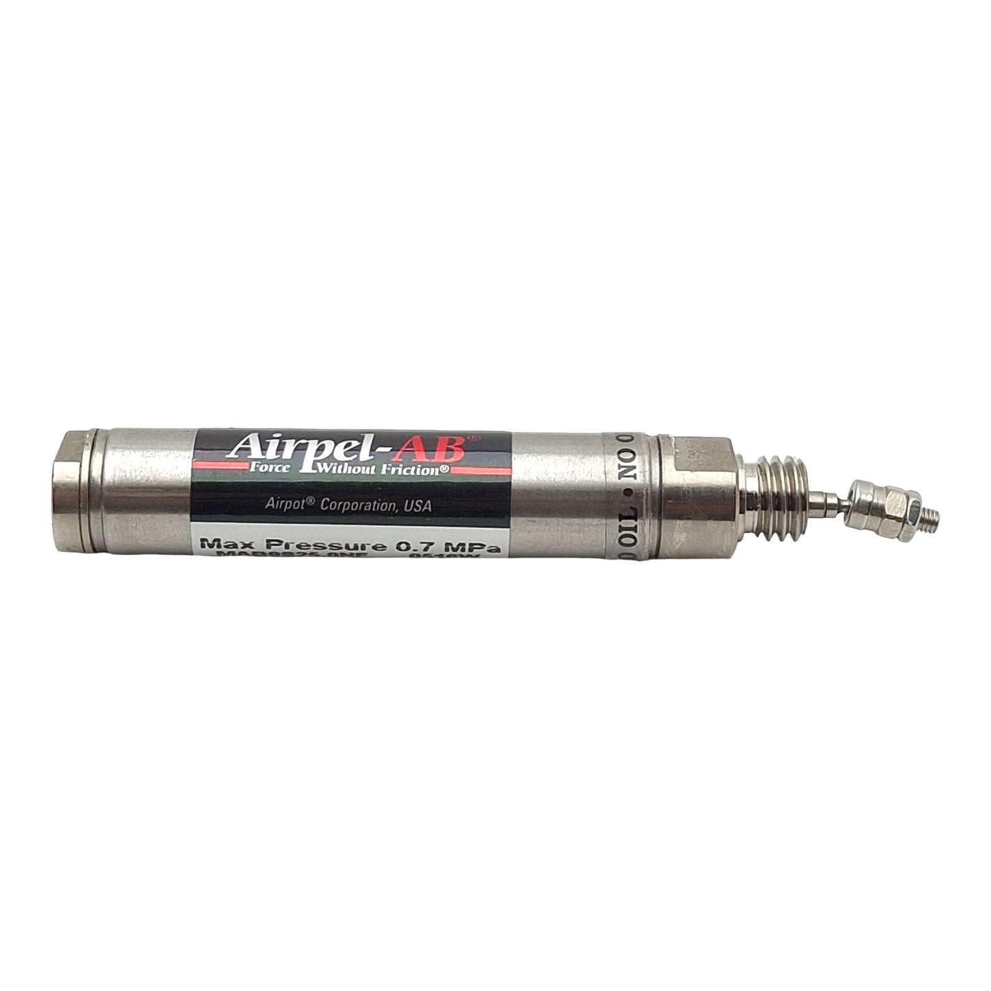 Used Airpel MAB9S25.0NF Single Acting Cylinder, ø9.3mm Bore, 25mm Stroke, M5, 0.7MPa