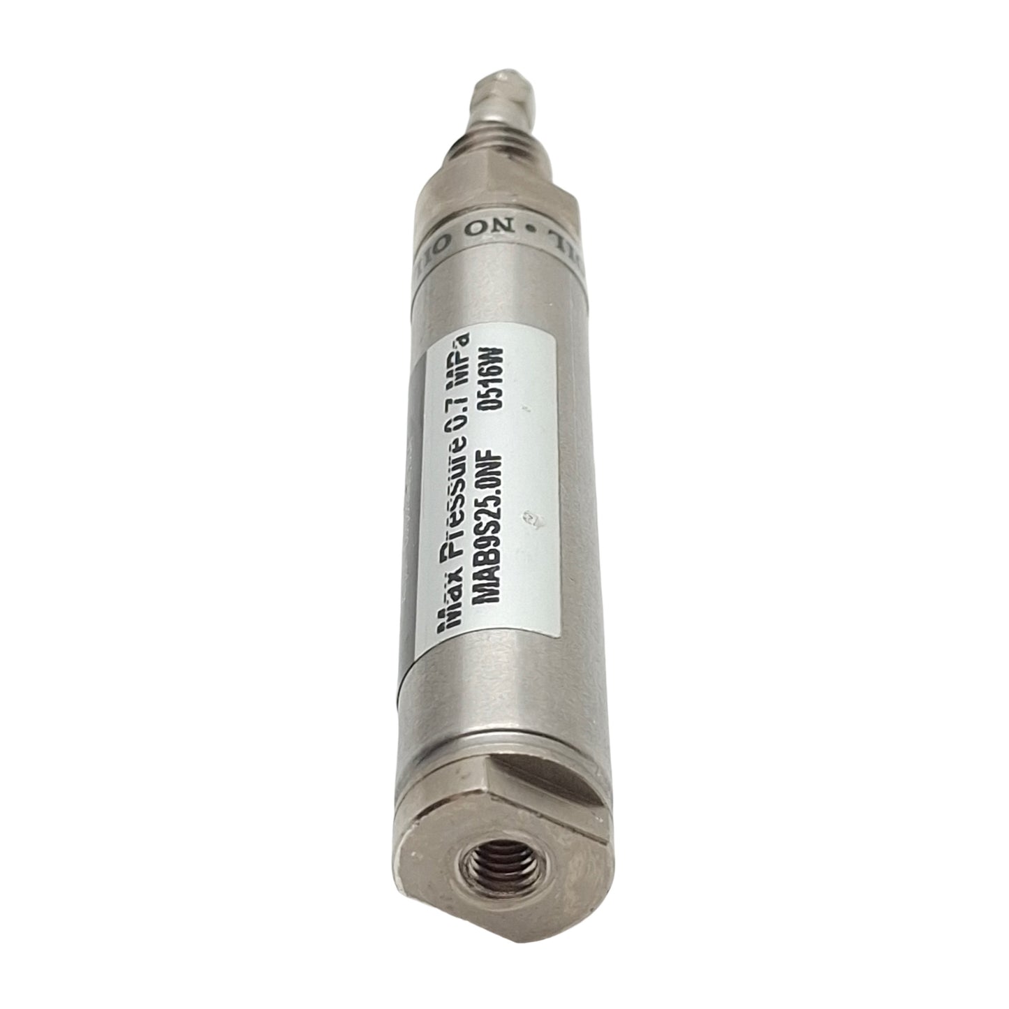 Used Airpel MAB9S25.0NF Single Acting Cylinder, ø9.3mm Bore, 25mm Stroke, M5, 0.7MPa