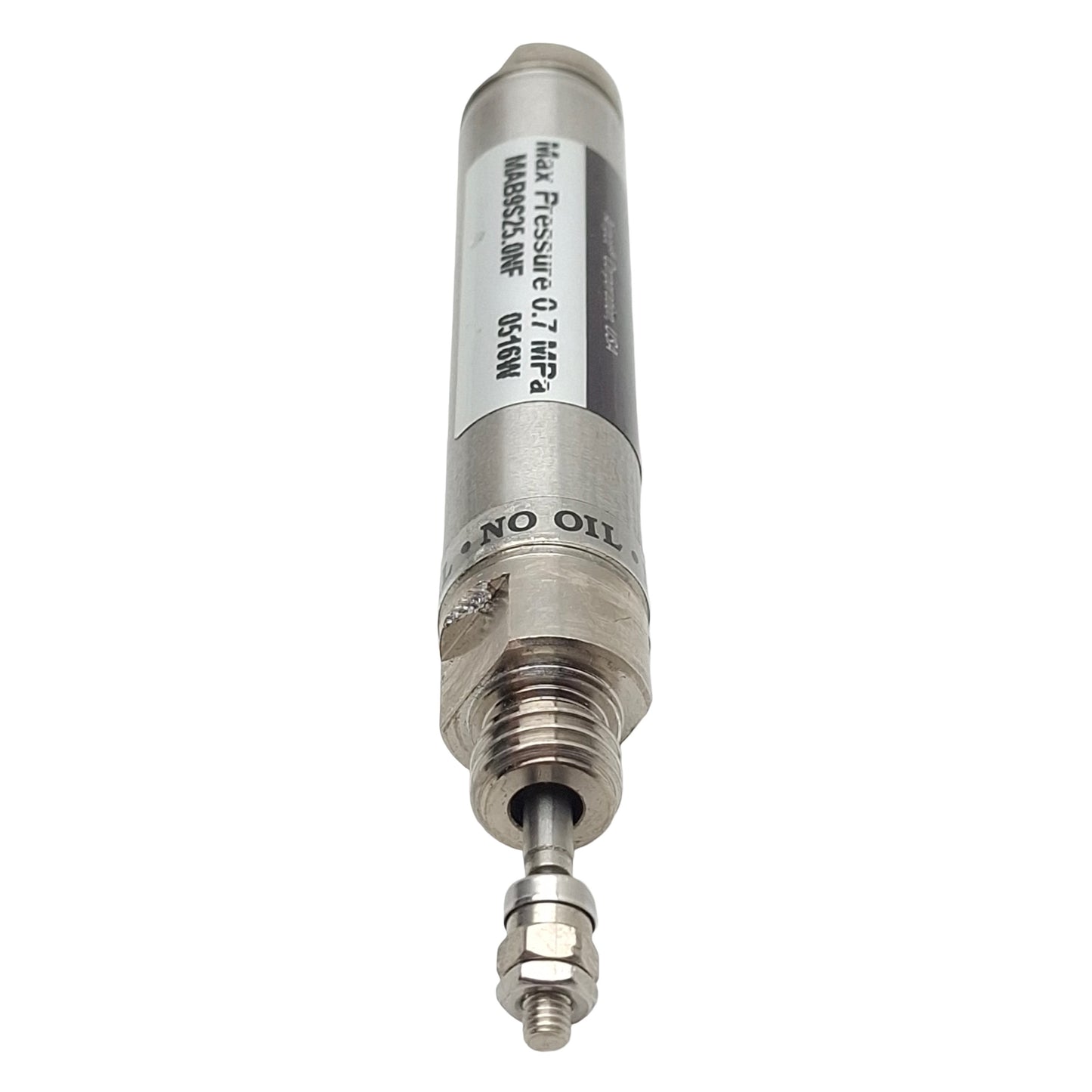 Used Airpel MAB9S25.0NF Single Acting Cylinder, ø9.3mm Bore, 25mm Stroke, M5, 0.7MPa