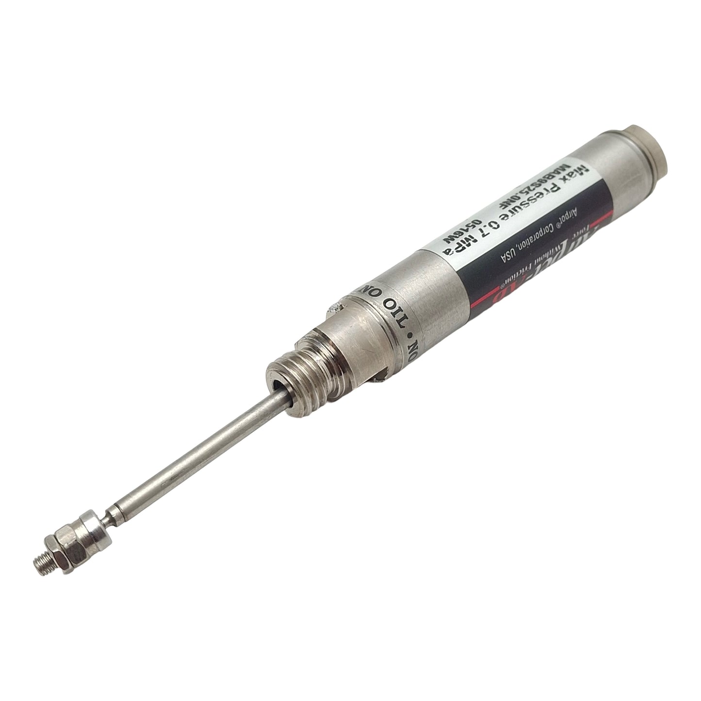 Used Airpel MAB9S25.0NF Single Acting Cylinder, ø9.3mm Bore, 25mm Stroke, M5, 0.7MPa