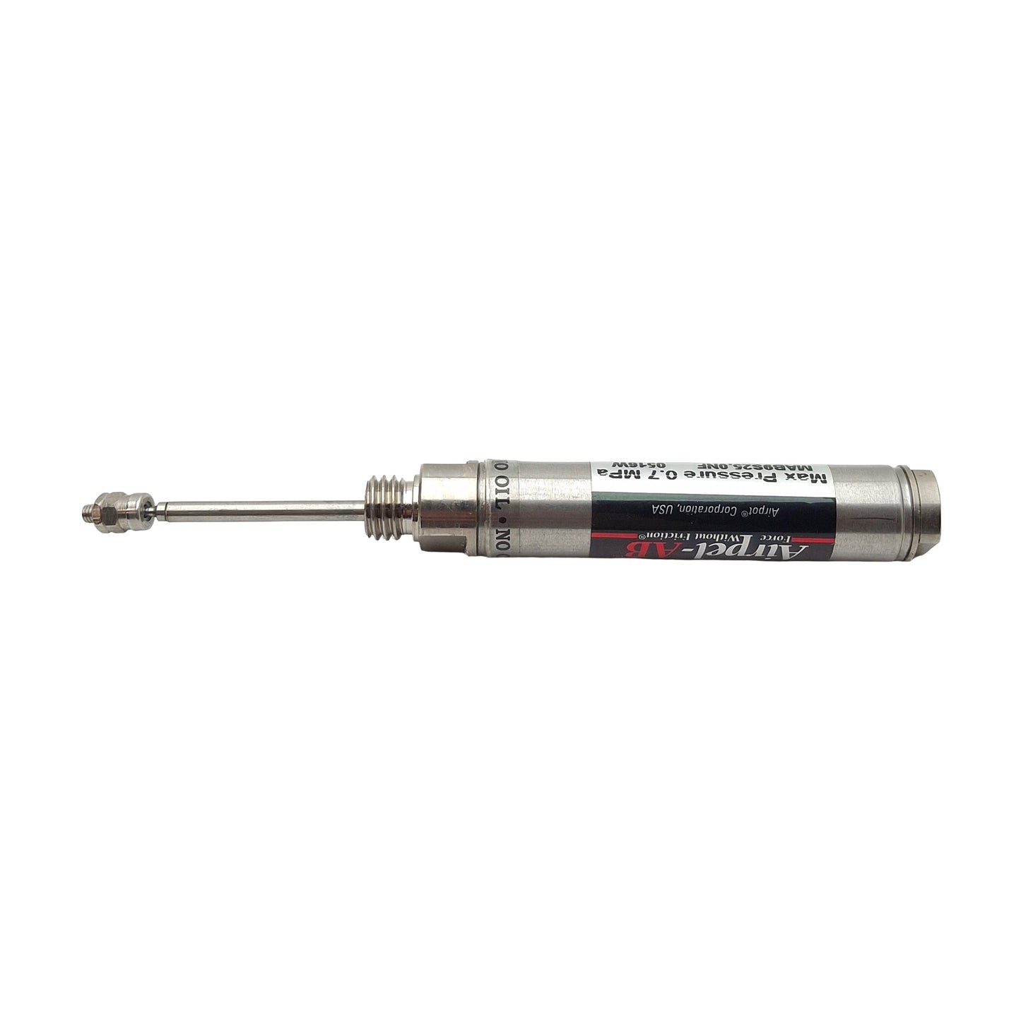 Used Airpel MAB9S25.0NF Single Acting Cylinder, ø9.3mm Bore, 25mm Stroke, M5, 0.7MPa