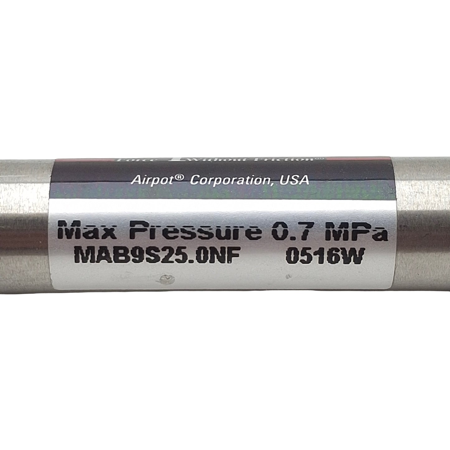 Used Airpel MAB9S25.0NF Single Acting Cylinder, ø9.3mm Bore, 25mm Stroke, M5, 0.7MPa