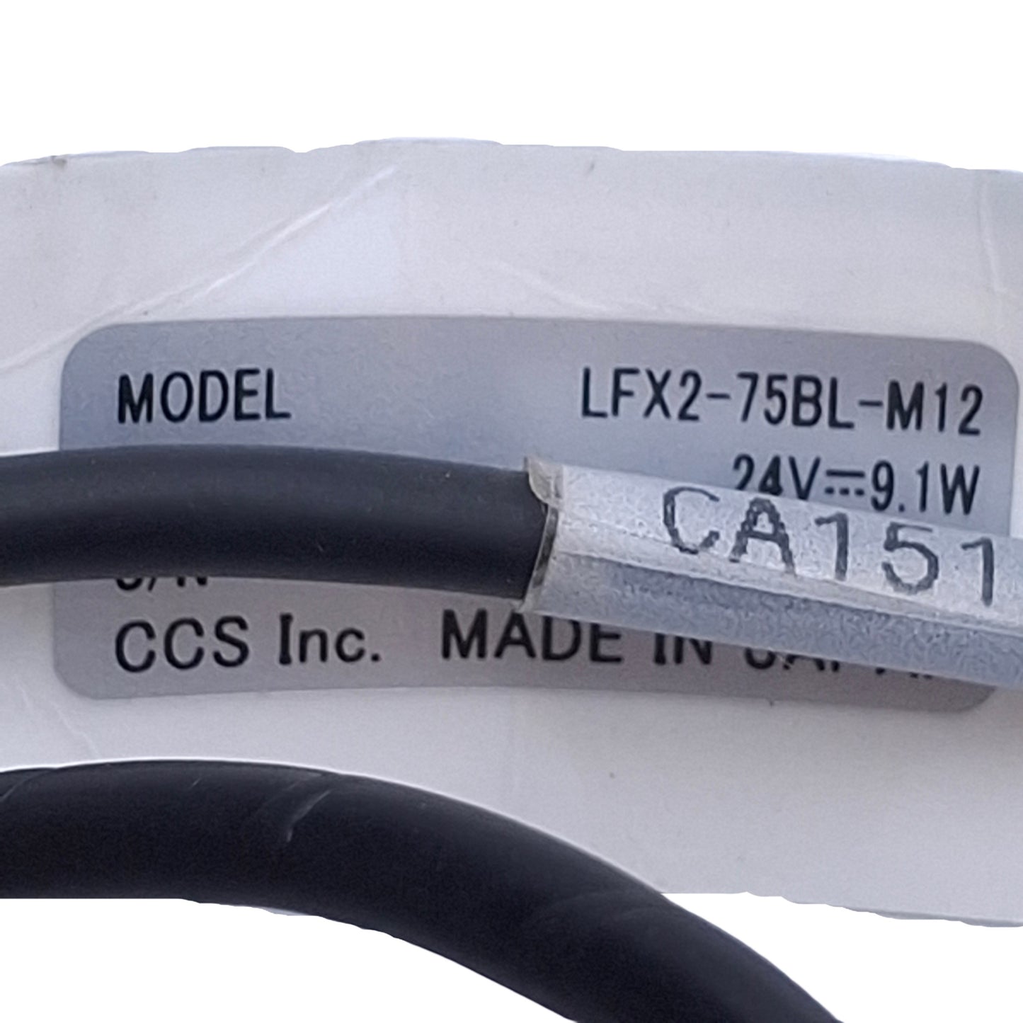 Used CSS LFX2-75BL-M12 High-Output Flat-Dome Light 24VDC, 75x75mm, 465nm, Blue