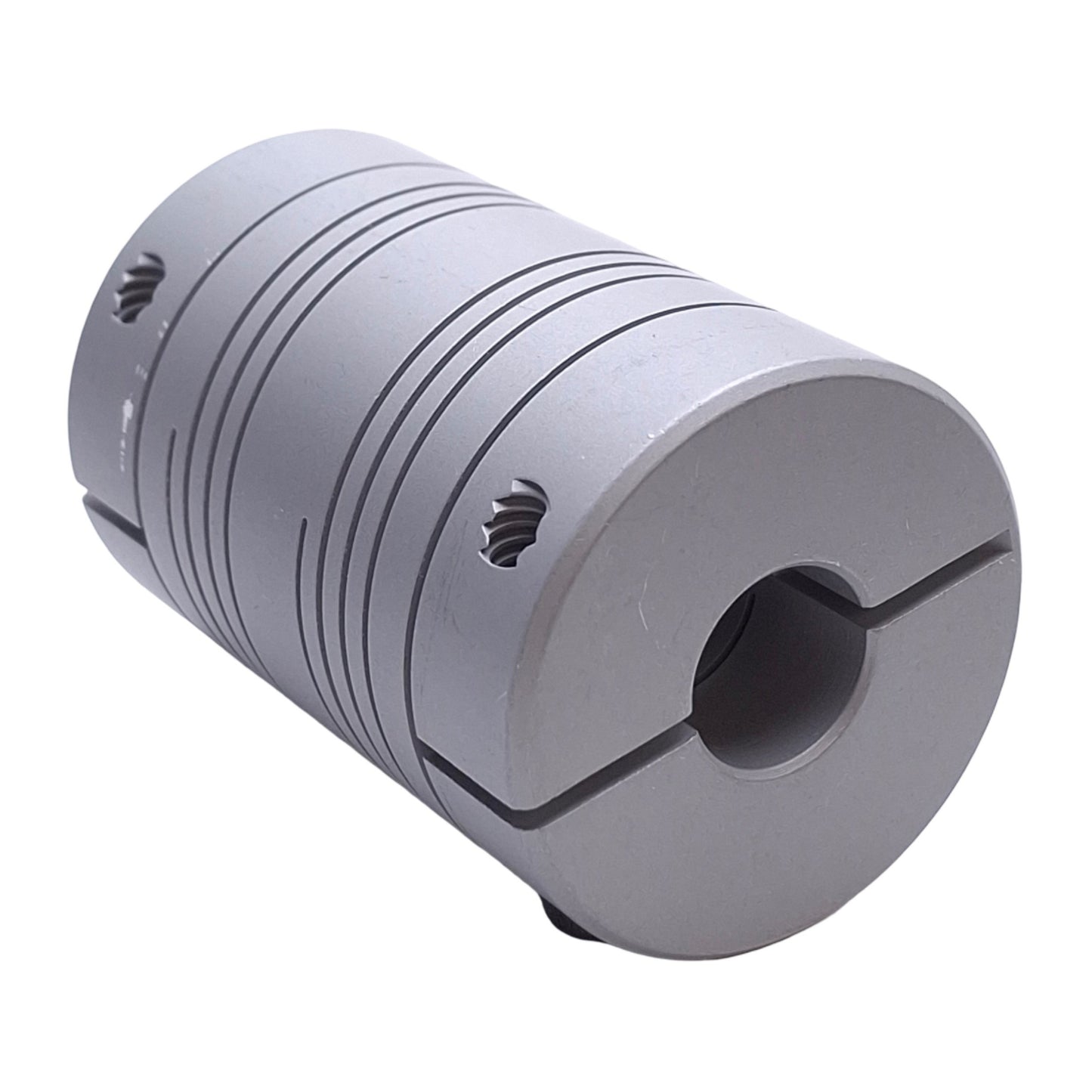 Used Helical DSAC150-16-12 Flexible Aluminum Coupling 1/2in to 3/8in Bore, 1-1/2in OD