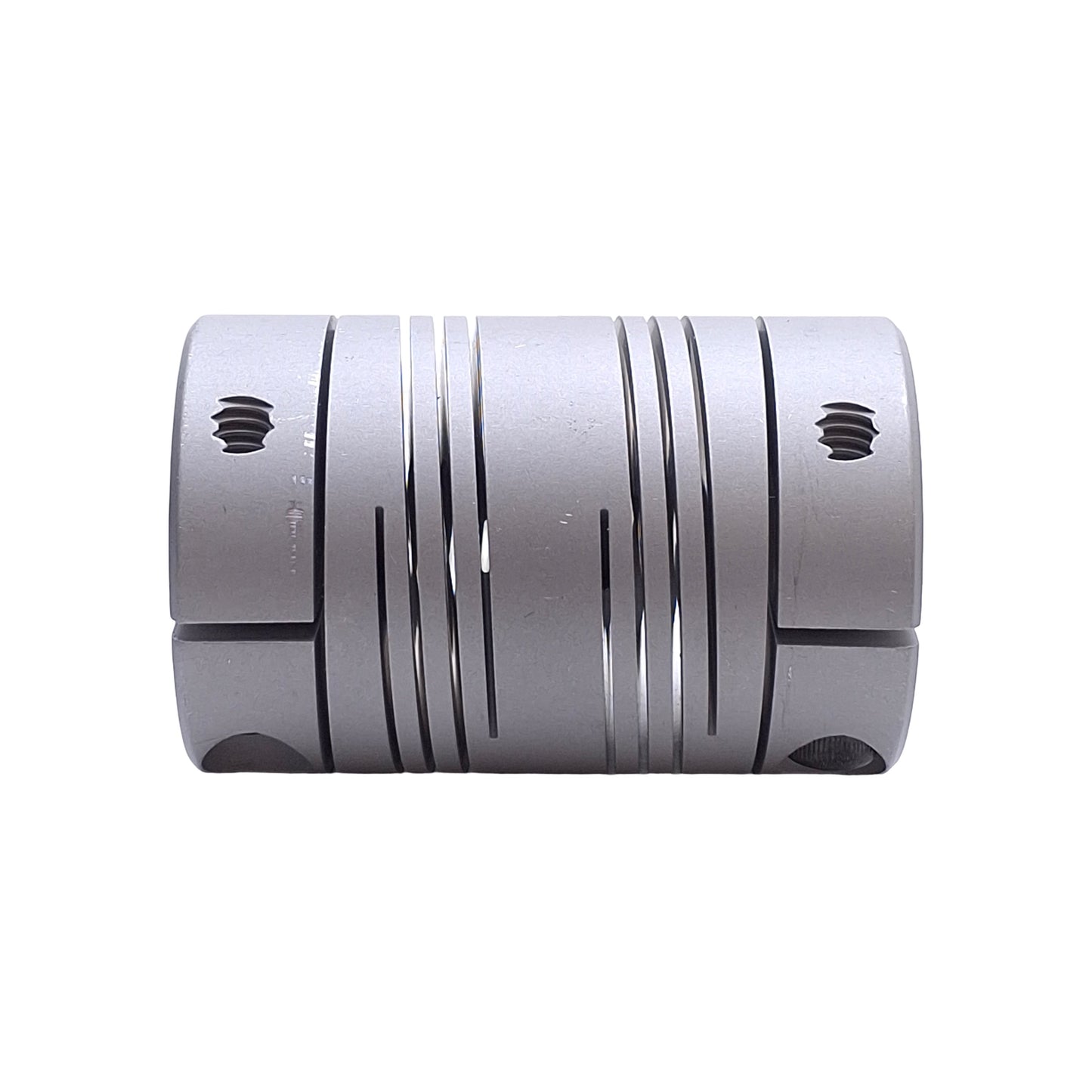 Used Helical DSAC150-16-12 Flexible Aluminum Coupling 1/2in to 3/8in Bore, 1-1/2in OD
