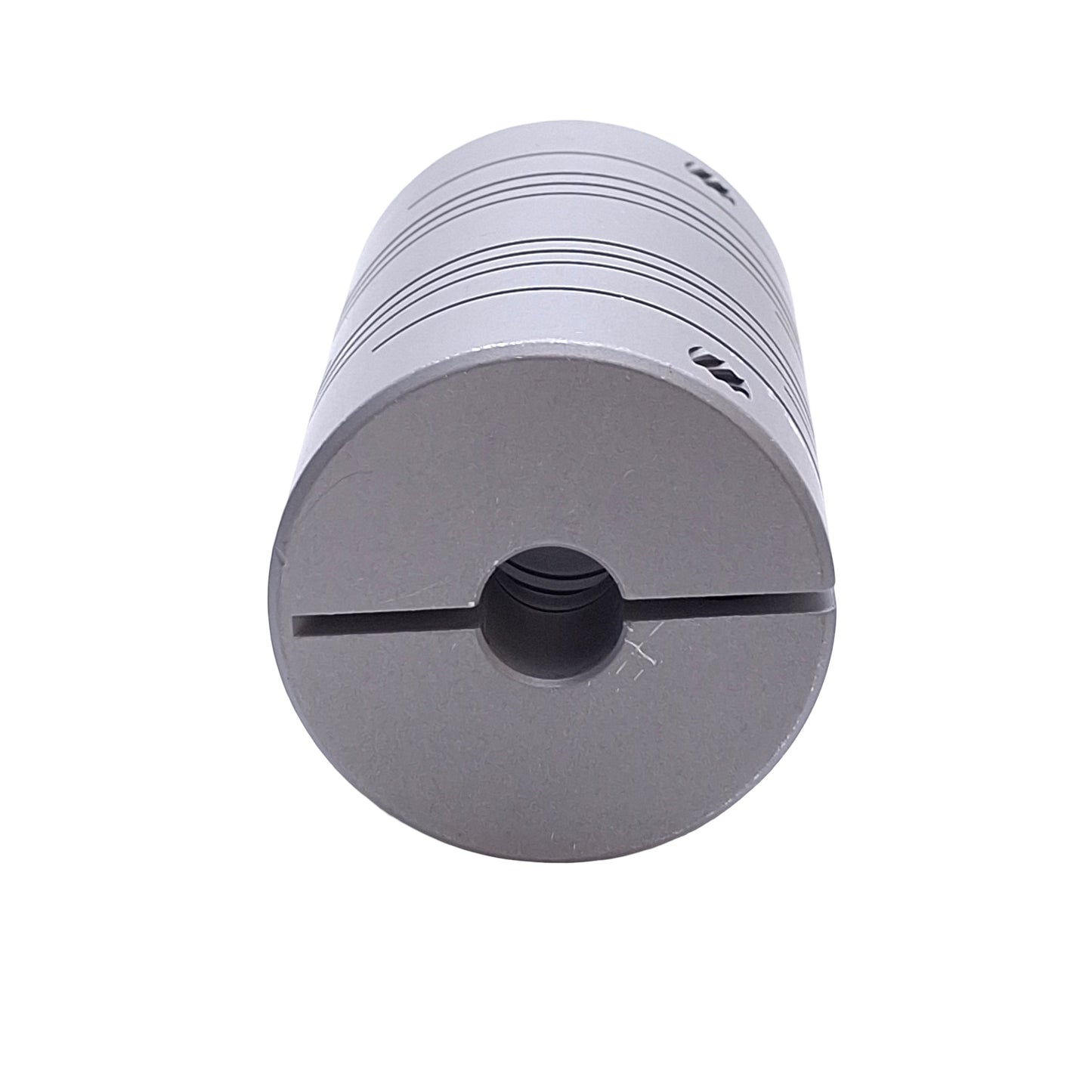 Used Helical DSAC150-16-12 Flexible Aluminum Coupling 1/2in to 3/8in Bore, 1-1/2in OD