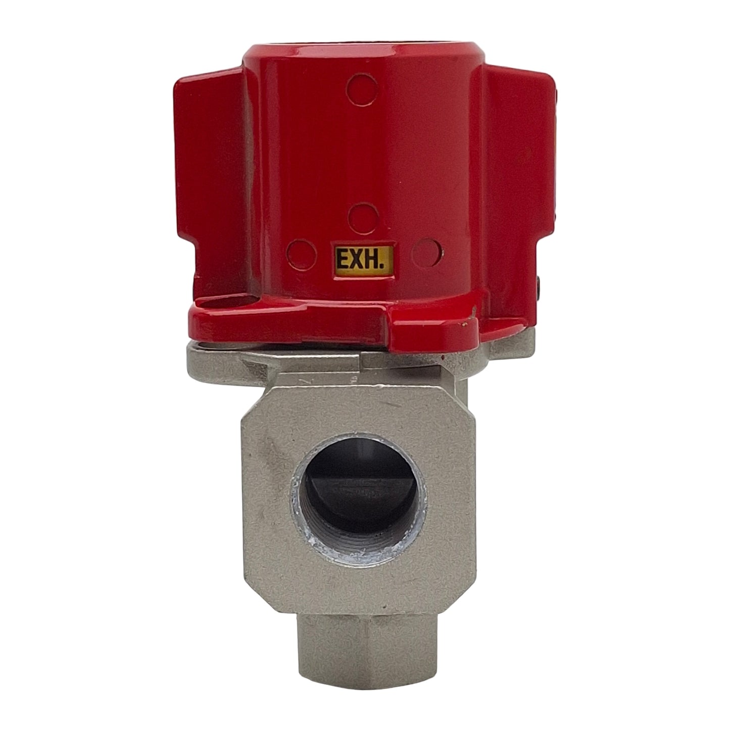 Used SMC VHS40-N04-Z Lockout Hand Valve, 3-Port, 1/2in NPT x 3/8in NPT, 15-150psi
