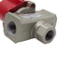 Used SMC VHS40-N04-Z Lockout Hand Valve, 3-Port, 1/2in NPT x 3/8in NPT, 15-150psi
