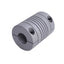 Used Helical ACR112-12MM-8 Flexible Aluminum Coupling, 12mm & 1/4in Bore, 1-1/8in OD