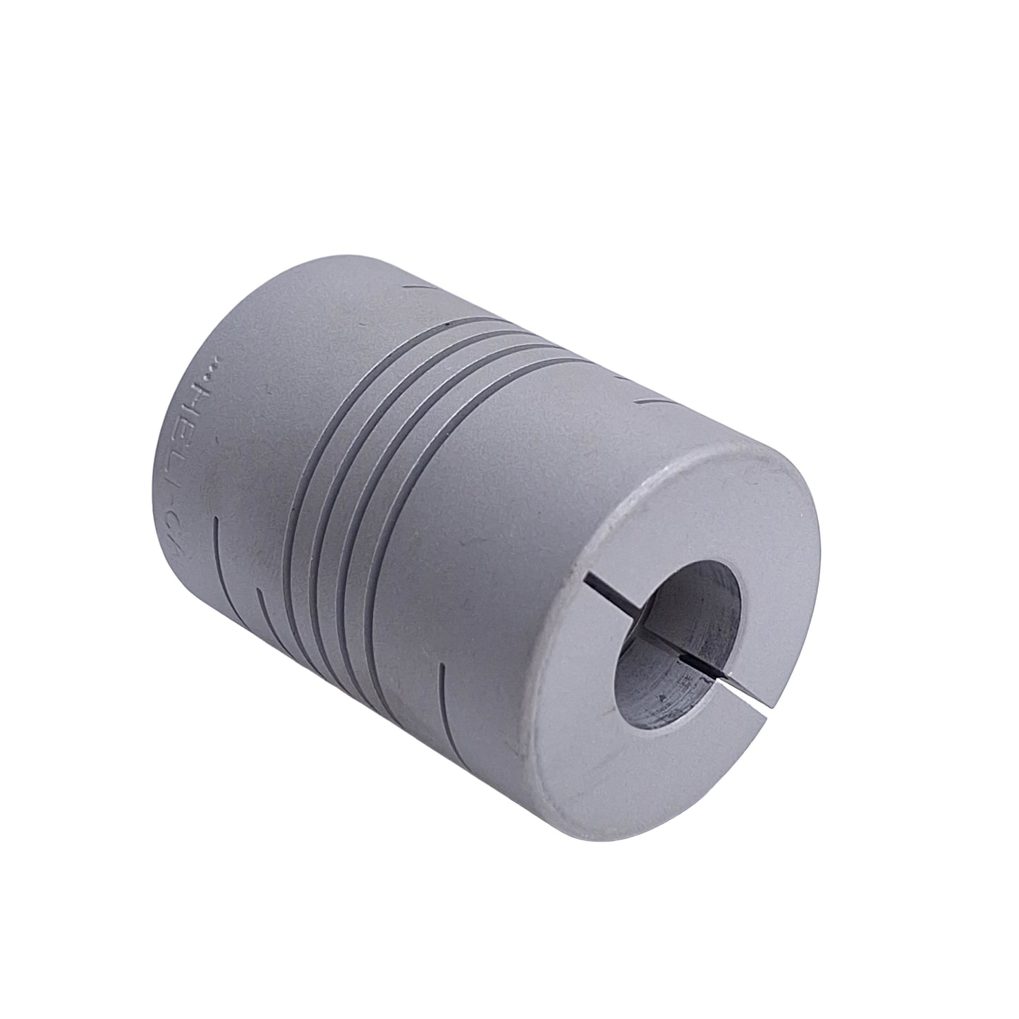 Used Helical ACR112-12MM-8 Flexible Aluminum Coupling, 12mm & 1/4in Bore, 1-1/8in OD