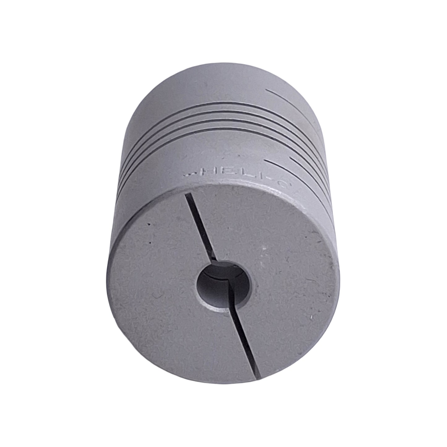 Used Helical ACR112-12MM-8 Flexible Aluminum Coupling, 12mm & 1/4in Bore, 1-1/8in OD