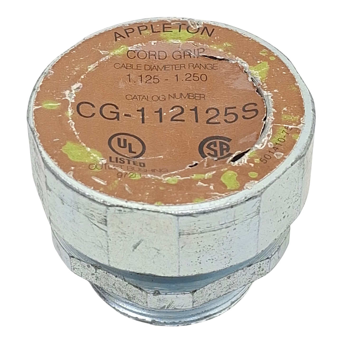 New Appleton CG-112125S Strain Relief Cord Grip, ø1.125in-1.250in, 1-1/4in NPT