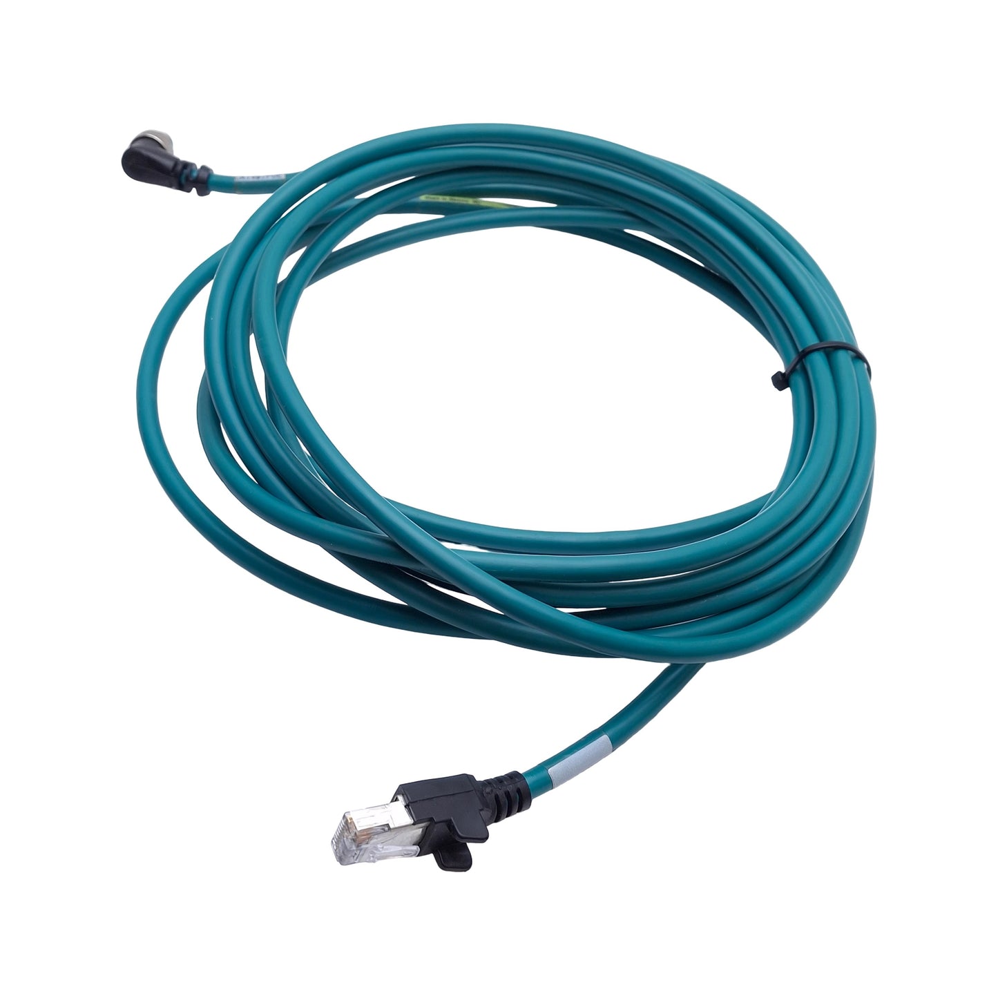 Used Cognex 84901-7001-05 PLC Ethernet Cable, RJ45 to M12 8-Pin, 30V 2A, 5m Length