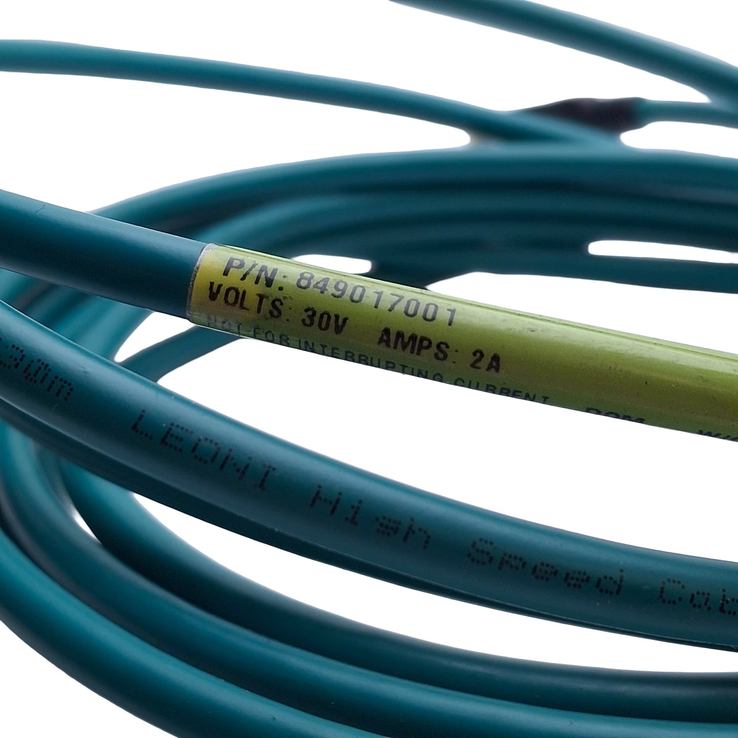 Used Cognex 84901-7001-05 PLC Ethernet Cable, RJ45 to M12 8-Pin, 30V 2A, 5m Length