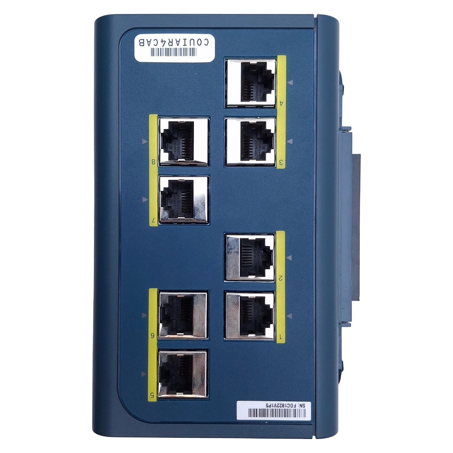 Used Cisco IEM-3000-8TM Expansion Module (8x) Ethernet 10/100 RJ45 Port, DIN Rail