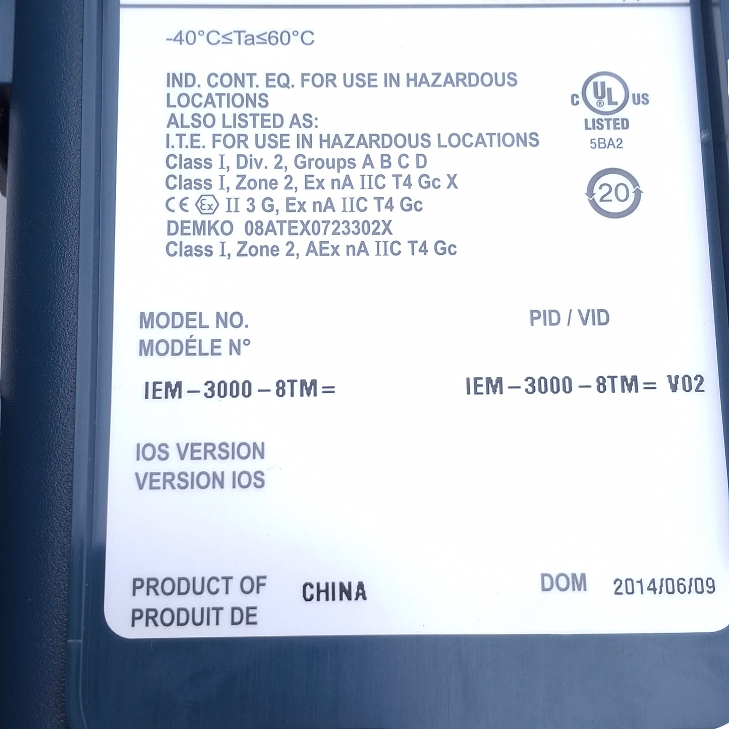 Used Cisco IEM-3000-8TM Expansion Module (8x) Ethernet 10/100 RJ45 Port, DIN Rail