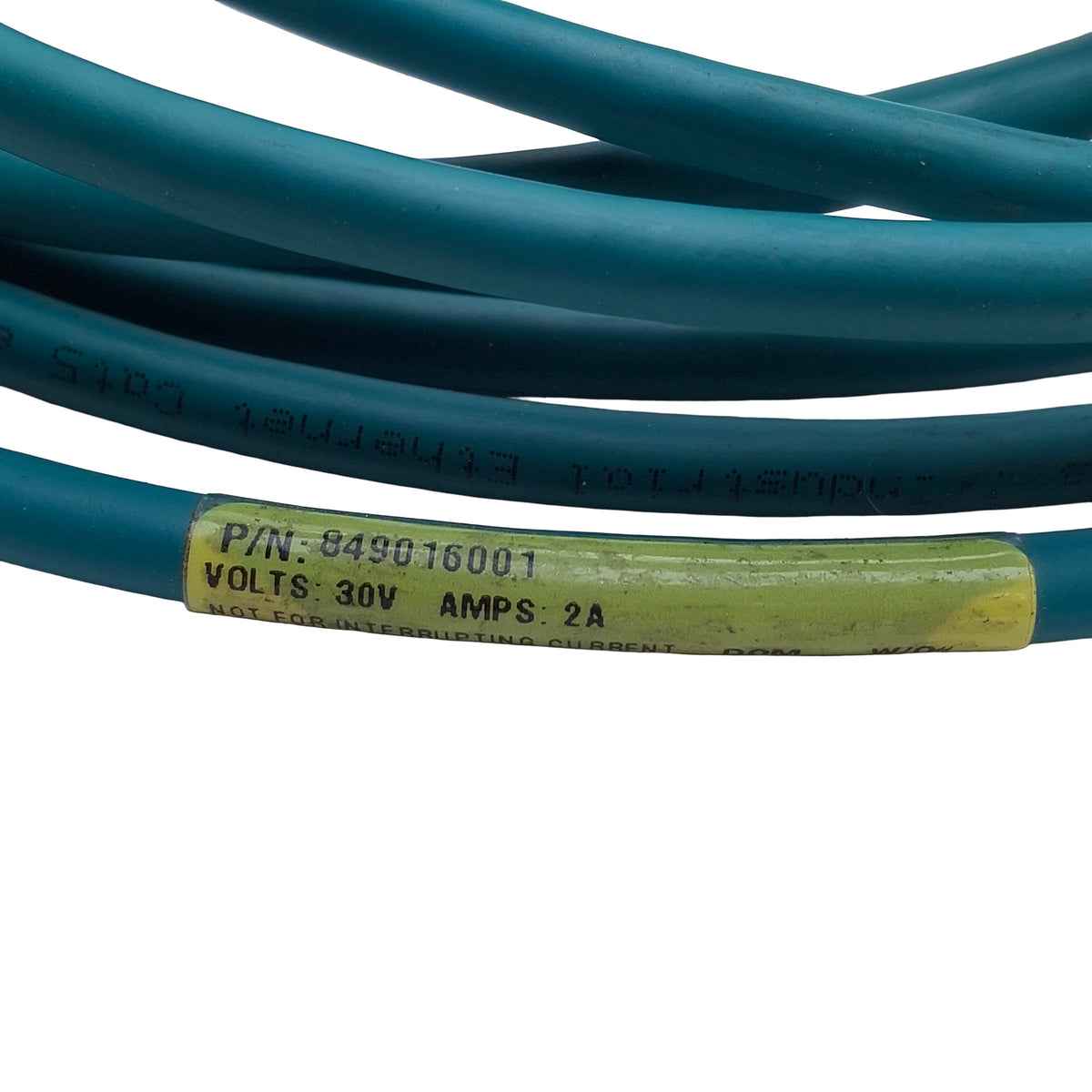 Used Cognex 849016001 PLC Ethernet Cable, M12 8-Pin Male To RJ45 Male, 5m Length