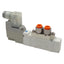 Used SMC SY5120-5DZ-N7T Solenoid Valve, 5/2-Way, 1/4in Tube/NPT, 0.7MPa, 24VDC Coil