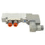 Used SMC SY5120-5DZ-N7T Solenoid Valve, 5/2-Way, 1/4in Tube/NPT, 0.7MPa, 24VDC Coil