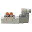 Used SMC SY5120-5DZ-N7T Solenoid Valve, 5/2-Way, 1/4in Tube/NPT, 0.7MPa, 24VDC Coil