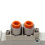 Used SMC SY5120-5DZ-N7T Solenoid Valve, 5/2-Way, 1/4in Tube/NPT, 0.7MPa, 24VDC Coil